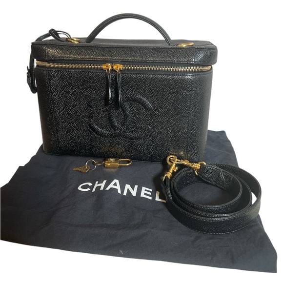 Chanel Large Vanity with Authentic Strap, COA - Picture 3 of 15